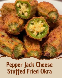 Pepper Jack Cheese Stuffed Fried Okra