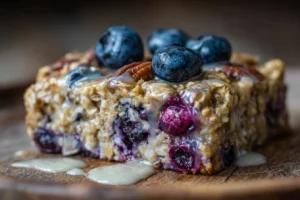 Sheet-Pan Blueberry Cottage Cheese Baked Oatmeal