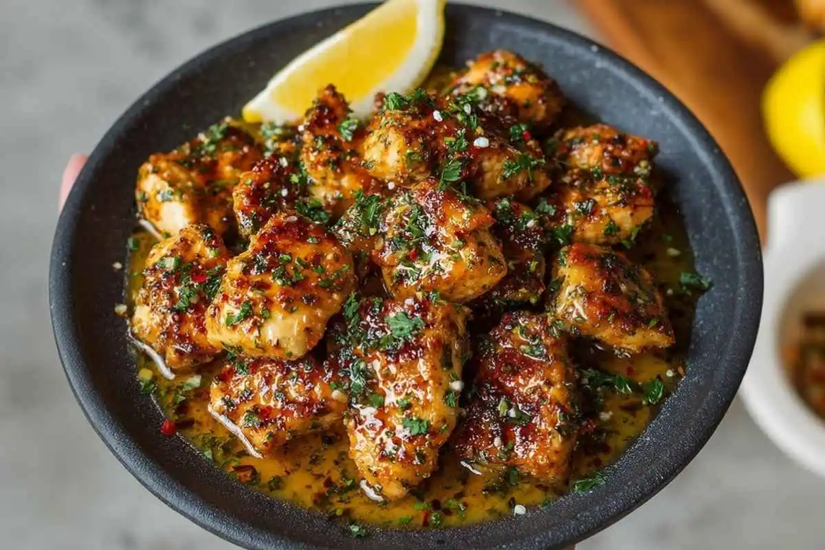Texas Roadhouse-Inspired Garlic Butter Chicken Bites