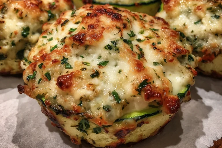Zucchini–Cottage Cheese Parmesan Cups