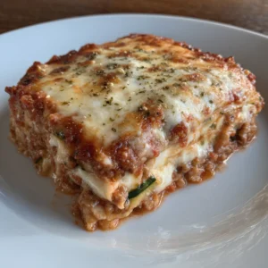 Zucchini Cottage Cheese Bake Lasagna-Style