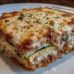 Zucchini Cottage Cheese Bake Lasagna-Style