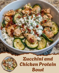 Zucchini and Chicken Protein Bowl