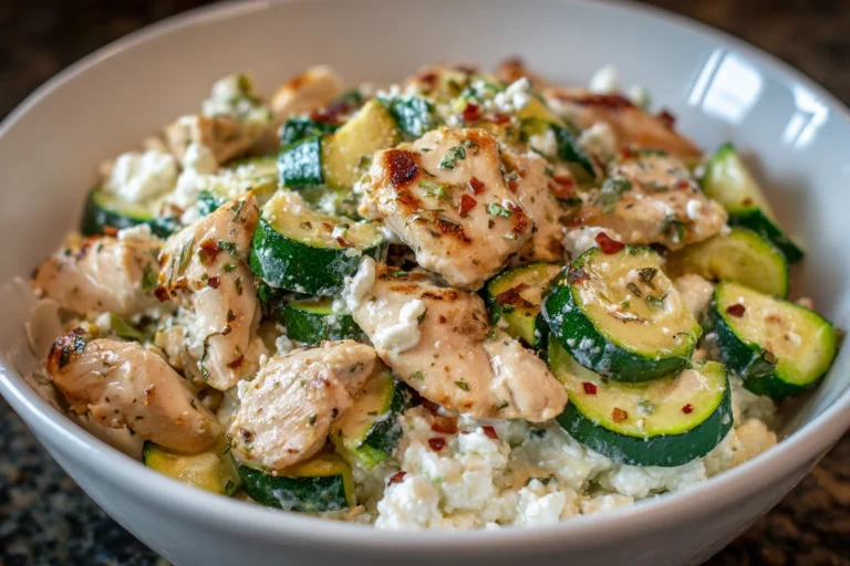 Zucchini and Chicken Protein Bowl