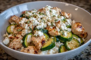 Zucchini and Chicken Protein Bowl