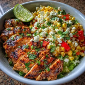 Fiesta Lime Chicken & Cottage Cheese Street Corn Bowls – Fresh Summer Energy