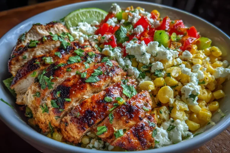 Fiesta Lime Chicken & Cottage Cheese Street Corn Bowls – Fresh Summer Energy