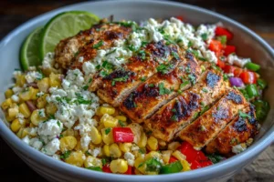 Fiesta Lime Chicken & Cottage Cheese Street Corn Bowls – Fresh Summer Energy