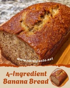 4-ingredient banana bread