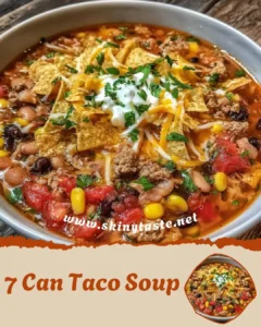 Hearty 7 Can Taco Soup – The Ultimate Dump-and-Simmer Dinner