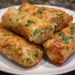 Air Fryer Zucchini & Cottage Cheese Spring Rolls