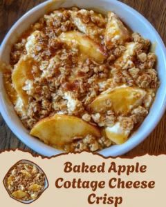 Baked Apple Cottage Cheese Crisp