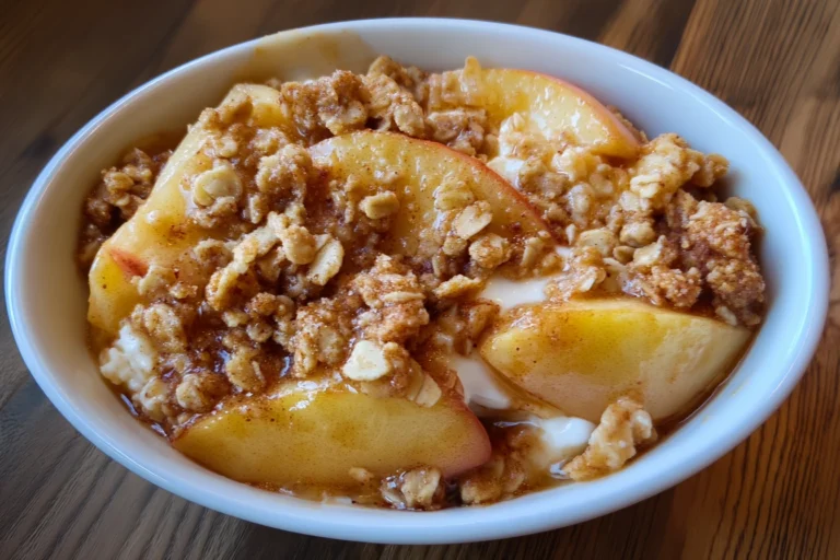 Baked Apple Cottage Cheese Crisp