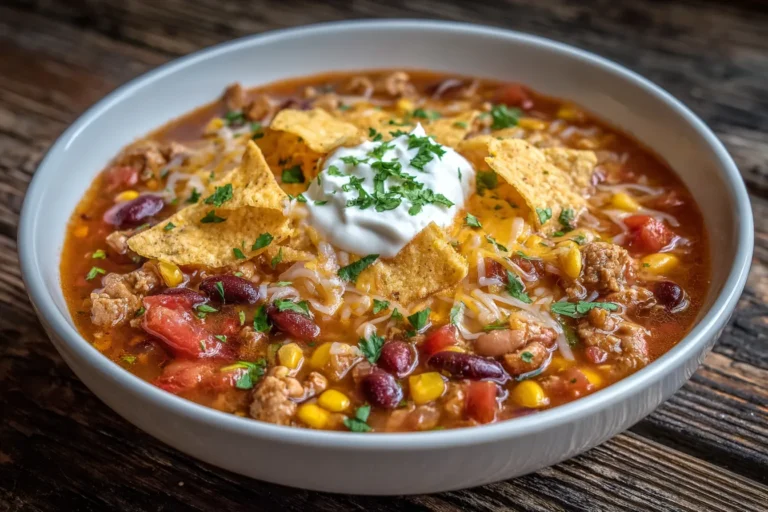 Hearty 7 Can Taco Soup – The Ultimate Dump-and-Simmer Dinner