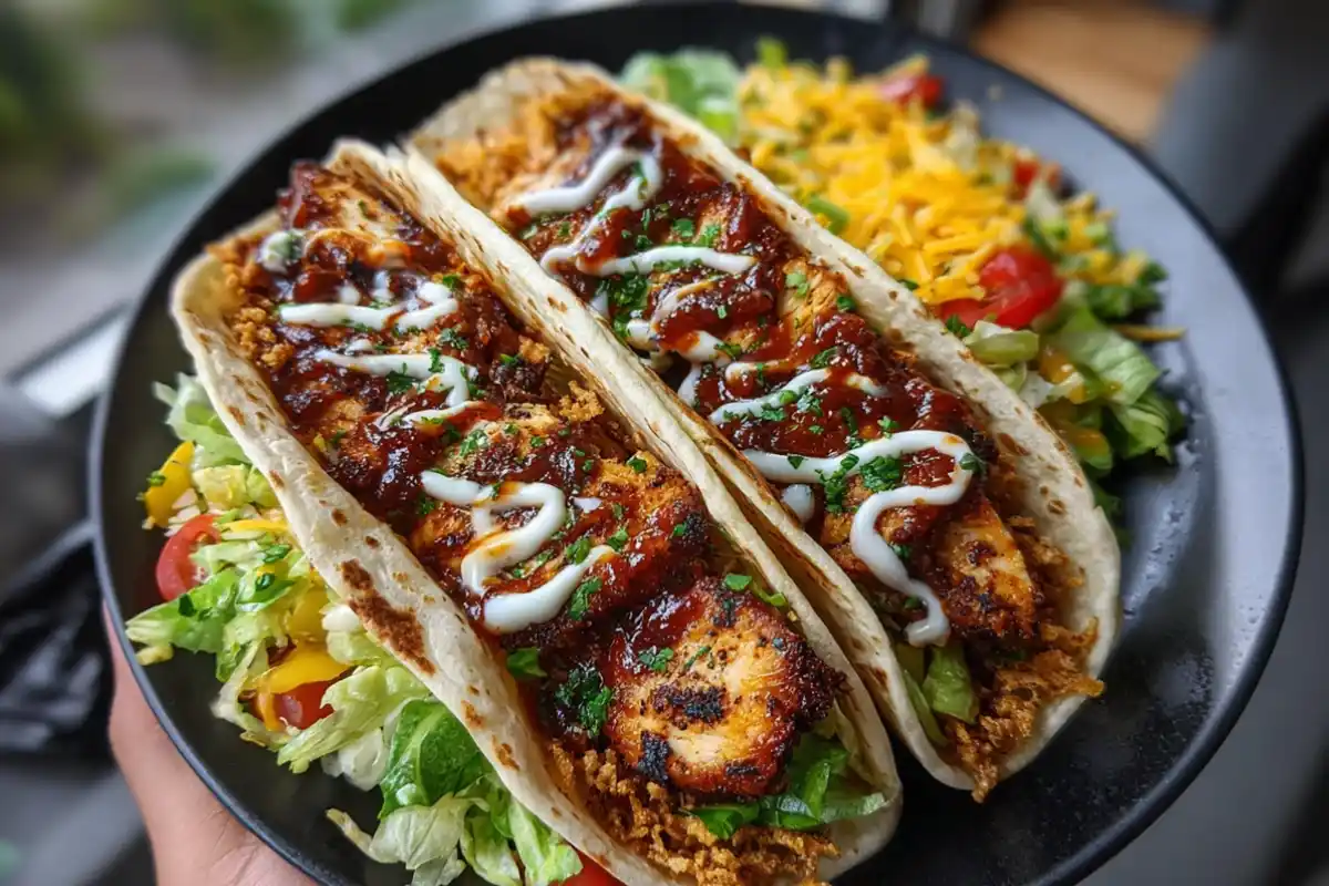 Smoky BBQ Cajun Chicken Wraps