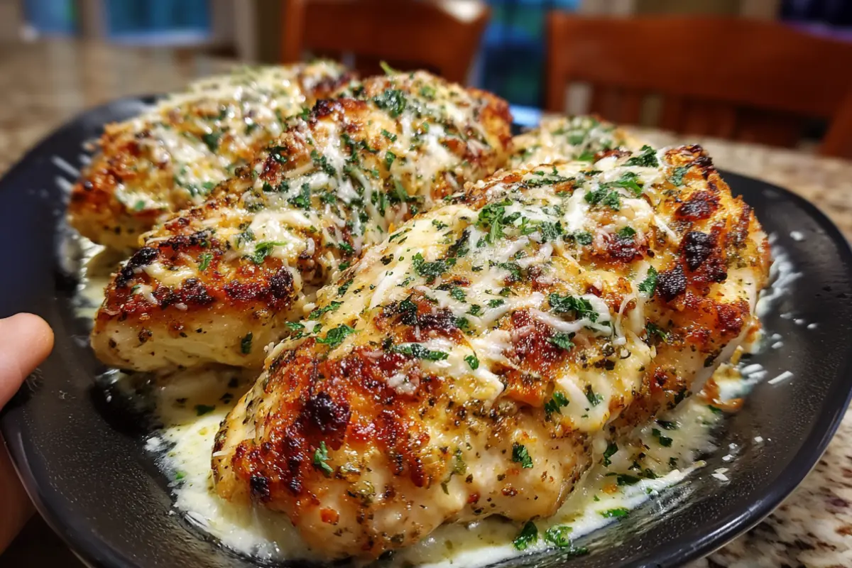 Melt In Your Mouth Caesar Chicken