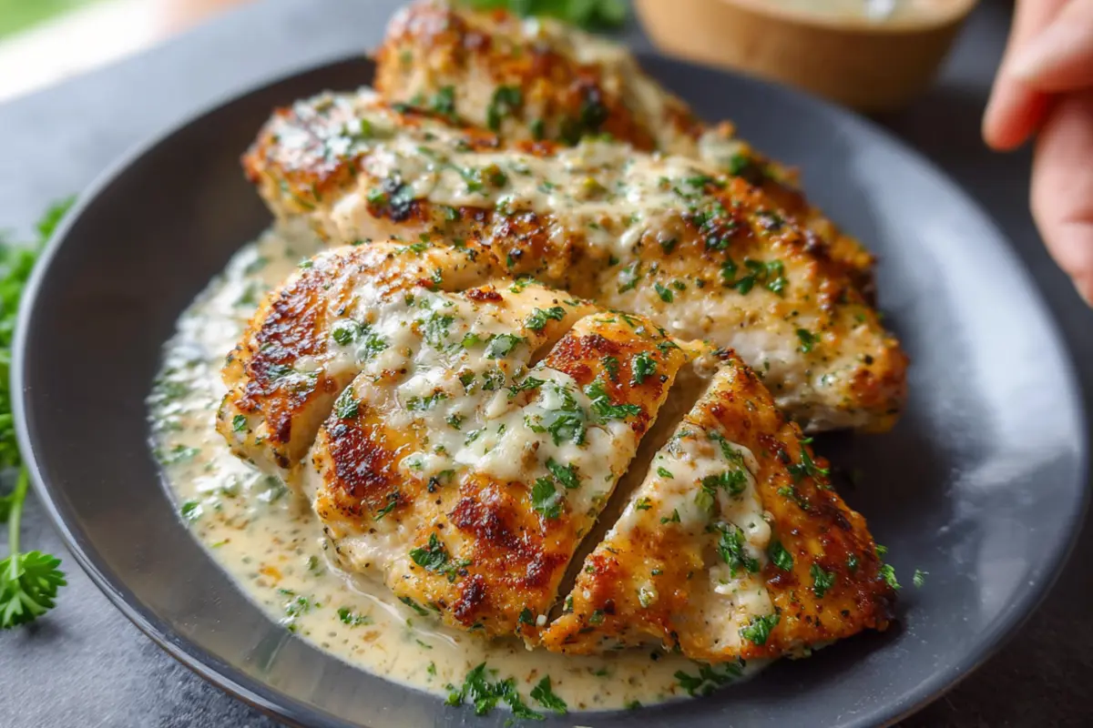 Melt In Your Mouth Caesar Chicken