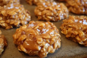 No-Bake Salted Caramel Cookies