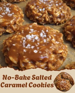 No-Bake Salted Caramel Cookies
