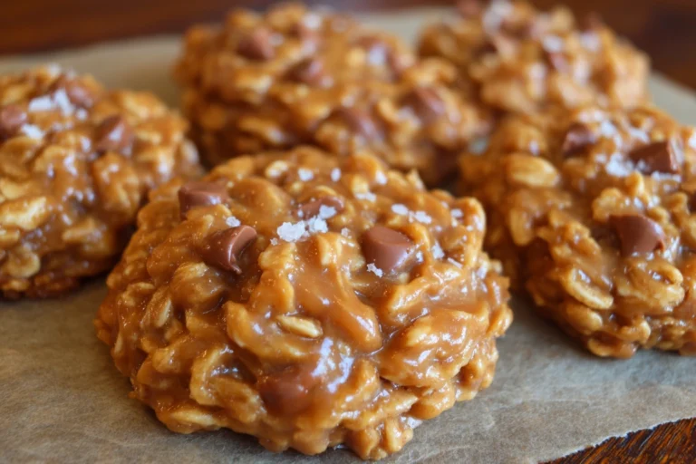 No-Bake Salted Caramel Cookies
