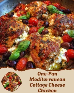 One-Pan Mediterranean Cottage Cheese Chicken