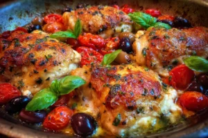 One-Pan Mediterranean Cottage Cheese Chicken