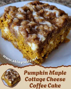 Pumpkin Maple Cottage Cheese Coffee Cake