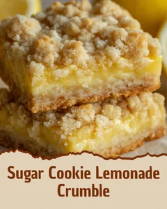 Sugar Cookie Lemonade Crumble