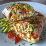 Zesty Cottage Cheese and Avocado Breakfast Burrito Bliss