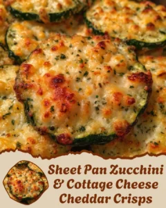 Zucchini & Cottage Cheese Cheddar Crisps