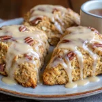 Apple Cider Oat Scones with Maple Cottage Glaze
