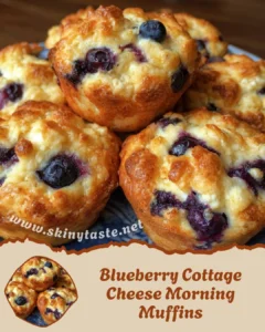 Blueberry Cottage Cheese Morning Muffins