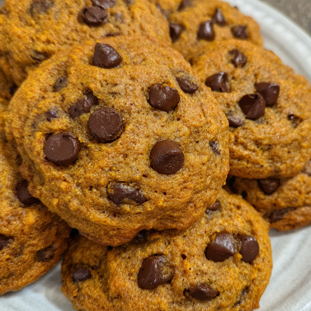 Brown Butter Pumpkin Chocolate Chip Cookies