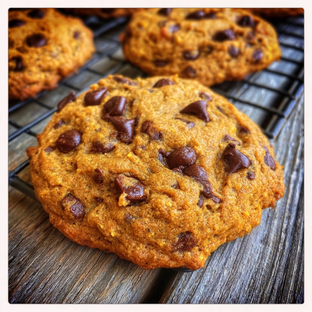 Brown Butter Pumpkin Chocolate Chip Cookies