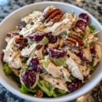 Cranberry Pecan Chicken Salad with Cottage Dressing