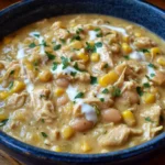 Creamy Pumpkin White Chicken Chili with Sweet Corn