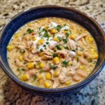 Creamy Pumpkin White Chicken Chili with Sweet Corn