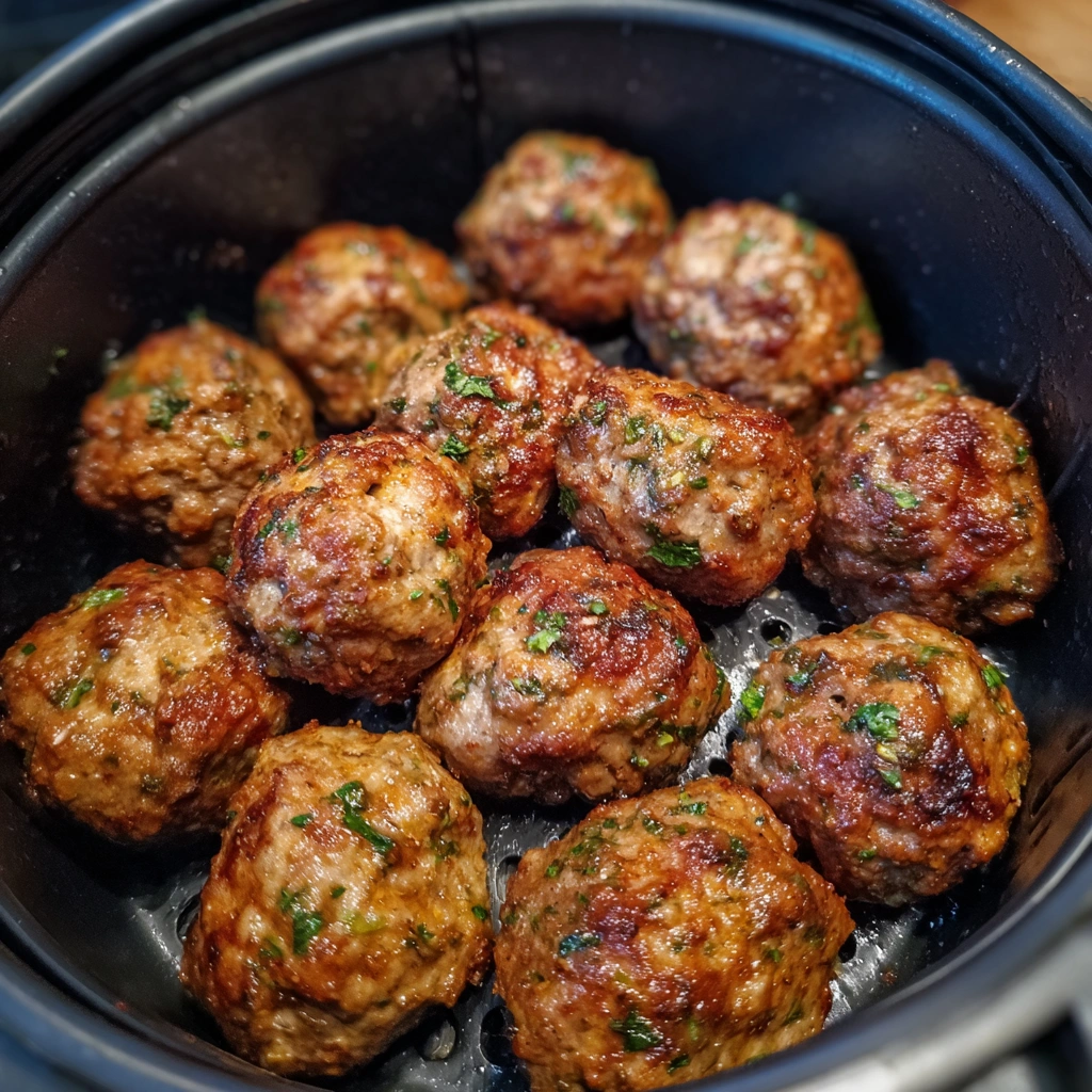 Easy Air Fryer Low Carb Meatballs
