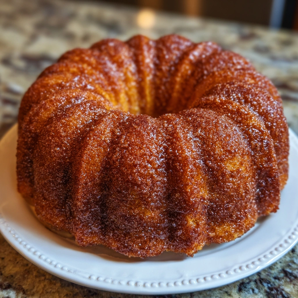 Easy Apple Cider Donut Bundt Cake