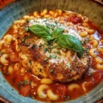 Easy Crockpot Chicken Parmesan Soup