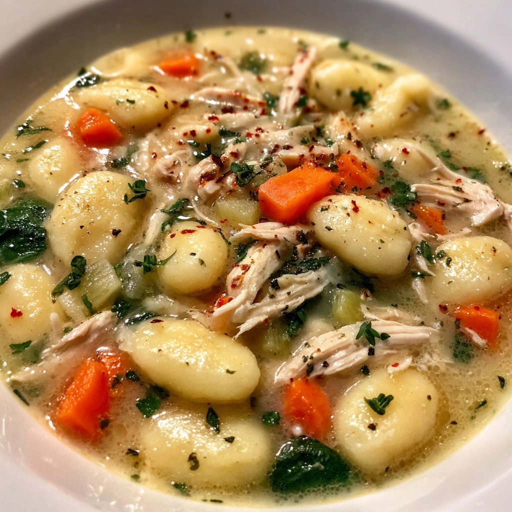 Easy Rotisserie Chicken Gnocchi Soup