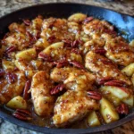 Maple Pecan Chicken Skillet with Apples