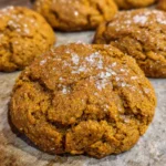 Soft pumpkin maple cookies on a baking sheet