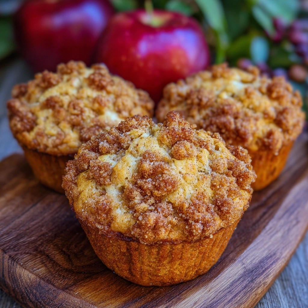 Small Batch Apple Pumpkin Streusel Muffins