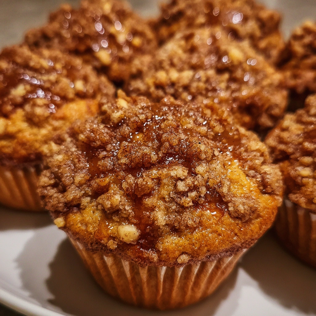 Small Batch Apple Pumpkin Streusel Muffins