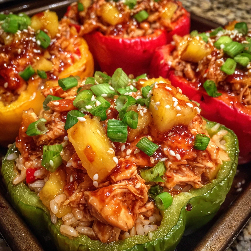 Fork cutting into a juicy stuffed pepper