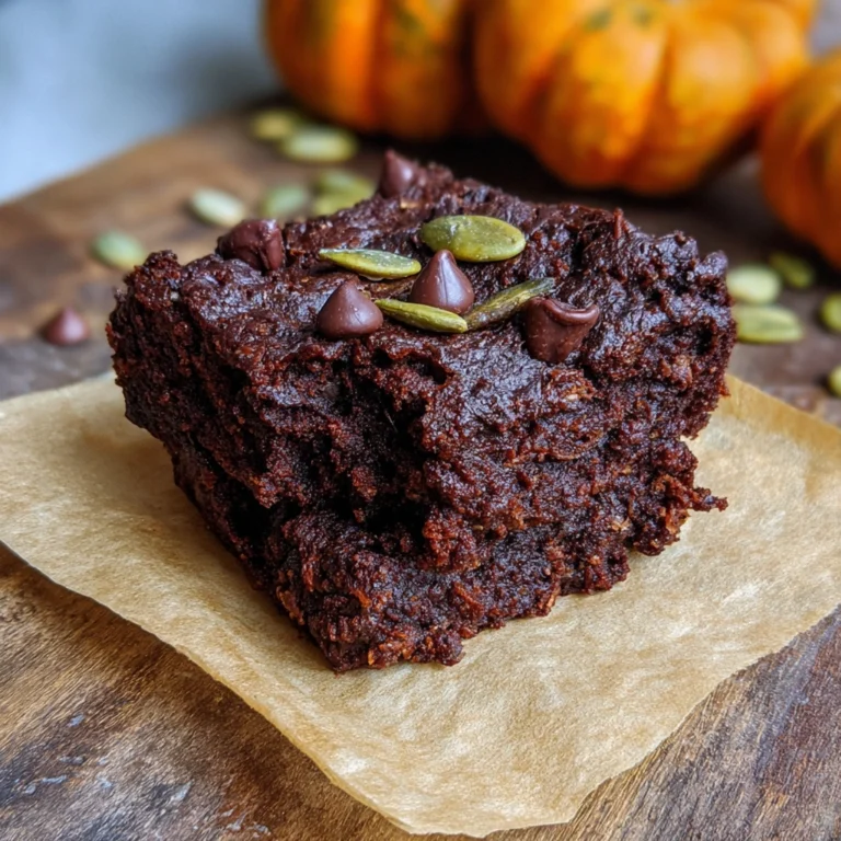90 Kcal Pumpkin Brownies