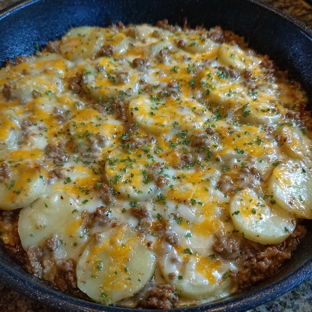 Irresistible Cheesy Ground Beef and Potato Casserole One Pan Dinner!: 5 Cozy One-Pan Dinners 6 Cheesy Ground Beef and Potato Casserole One Pan Dinner!