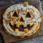 Cheesy Jack o Lantern Quesadillas