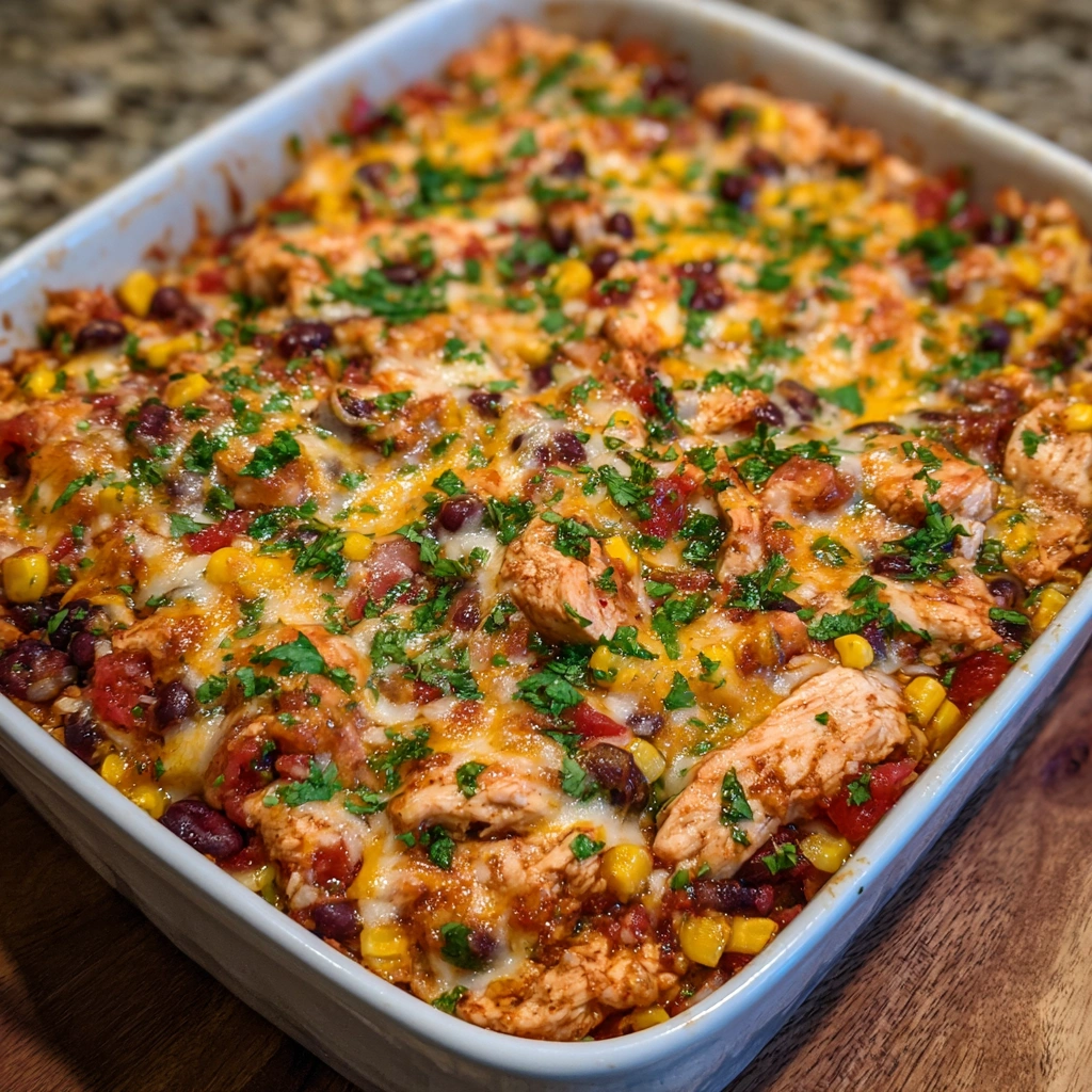 Chicken Burrito Casserole
